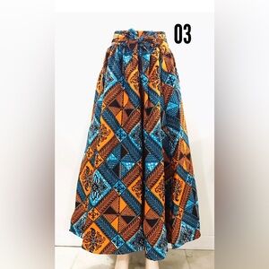 Vibrant Geometric Patterned Skirt